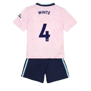 Arsenal Benjamin White #4 babykläder Tredje Tröja barn 2022-23 Korta ärmar (+ Korta byxor)